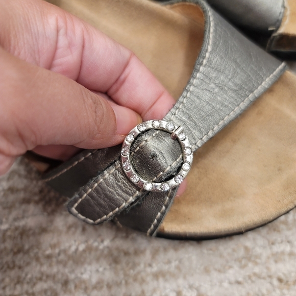 Flowers by Flurries Cork Wedge Mule - Picture 3 of 12